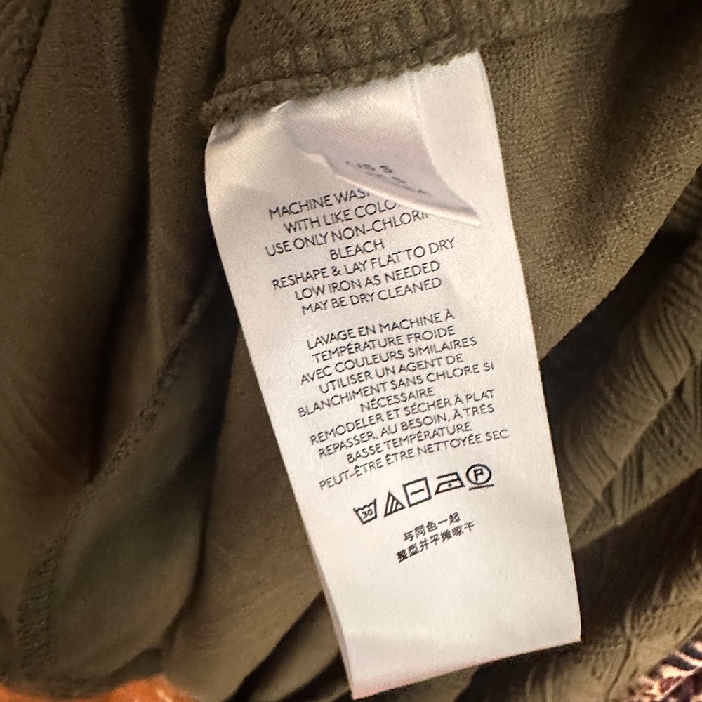 Free People ‘Violet’ Olive Green Textured Dress - Picture 7 of 8